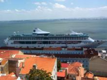 Crucero en el muelle de crcro de lisboa