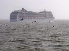 Foto del MSC Magnifica minutos después de ser entregado a la naviera italiana