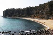 Foto de la playa de la isla de Jeju