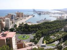 Panorámica del puerto de Málaga