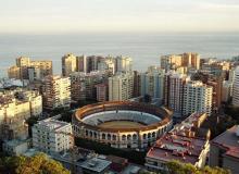 Vista panorámica del puerto de Málaga