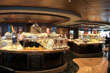 El buffet del MSC Splendida