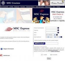 Imagen de la web MSC Express
