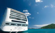MSC Lírica, crucero otoñal por el mediterráneo Fotografía de la popa de MSC Lirica