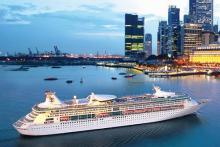 Imagen del legend of the seas arribando al puerto de Melbourne