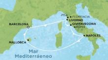 Norwegian Epic: Crucero por el mediterráneo occidental Mapa del Norwegian Epic