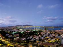 Foto panorámica de la ciudad de Las Palmas