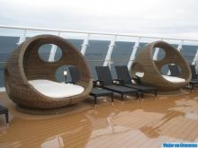 El Solarium Hamacas en la zona solarium de estribor