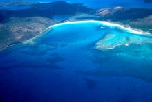 Foto aérea de la isla de Puerto Rico