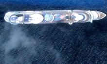 Imagen satélite del buque Freedom of the seas