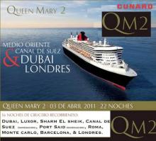 Cartel del Queen Mary 2
