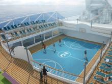 Pista baloncesto en el crucero Royal Princess