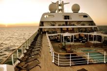 Seabourn Odyssey, lujo sobre el mar FOto de la cubierta del Odyssey
