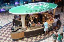 Imagen del Starbucks de Royal Caribbean