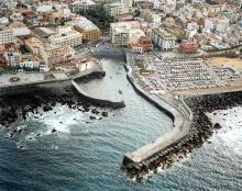 Vista aerea de la costa de Santa Cruz de Tenerife