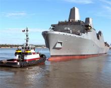USS New York, un buque creado con los restos del 11-S Foto del USS New York