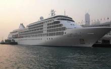 Foto del Silver Whisper atracado en puerto