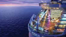 Viajar en Oasis of the seas: el placer de un buen crucero Fotografía de la popa del Oasis of the seas