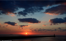 atardecer en crucero - msc magnifica