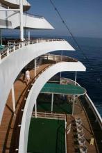 Crystal Serenity, terrazas de popa Crystal Serenity, terrazas de popa