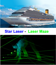 Laser Maze, juego interactivo, Costa Diadema