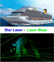 Laser Maze, el nuevo juego interactivo del crucero Costa Diadema Laser Maze, juego interactivo, Costa Diadema